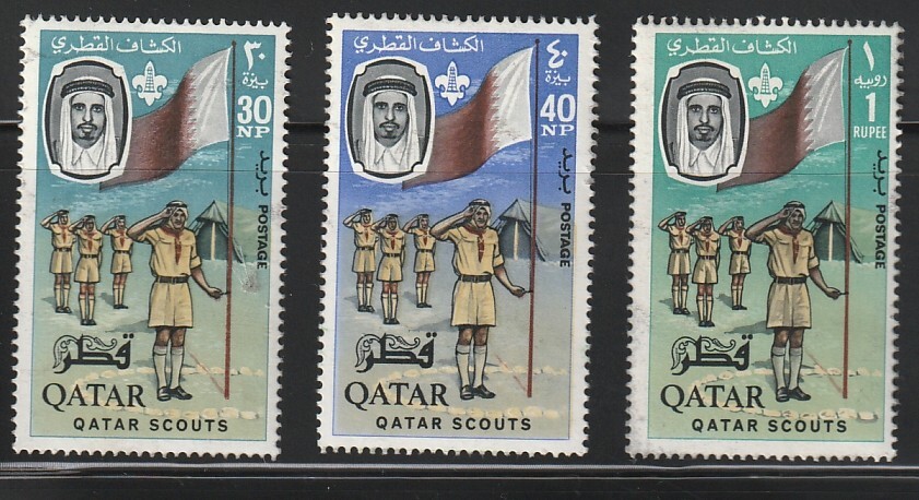 Qatar    1965    Sc # 58-60 (3val.)    MLH    OG