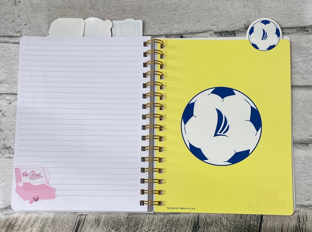 Ted Lasso Biscuits With The Boss 4 Tab Journal Notebook 96 Sheets