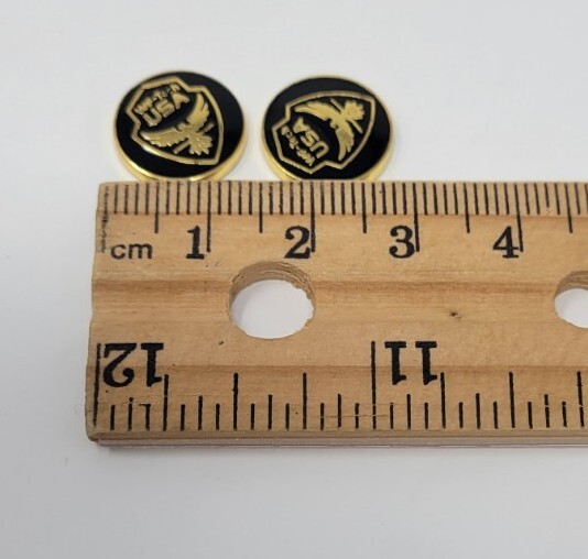 WE-Tech USA Gold Grip Emblems "Set Of Two" Airsoft