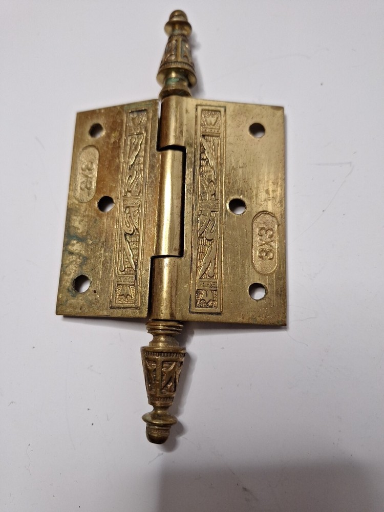 ANTIQUE Bronze Brass DOOR HINGE VICTORIAN