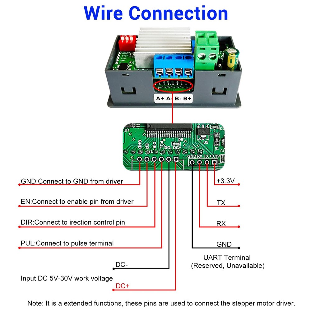 Stepper Motor Driver Controller Integrated Board Pulse Speed Angle Control