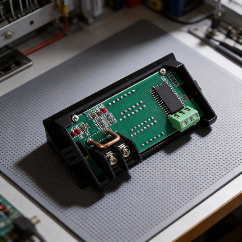 Adjustable DC5 24V Power Meter with Smart Fan for Electronics W