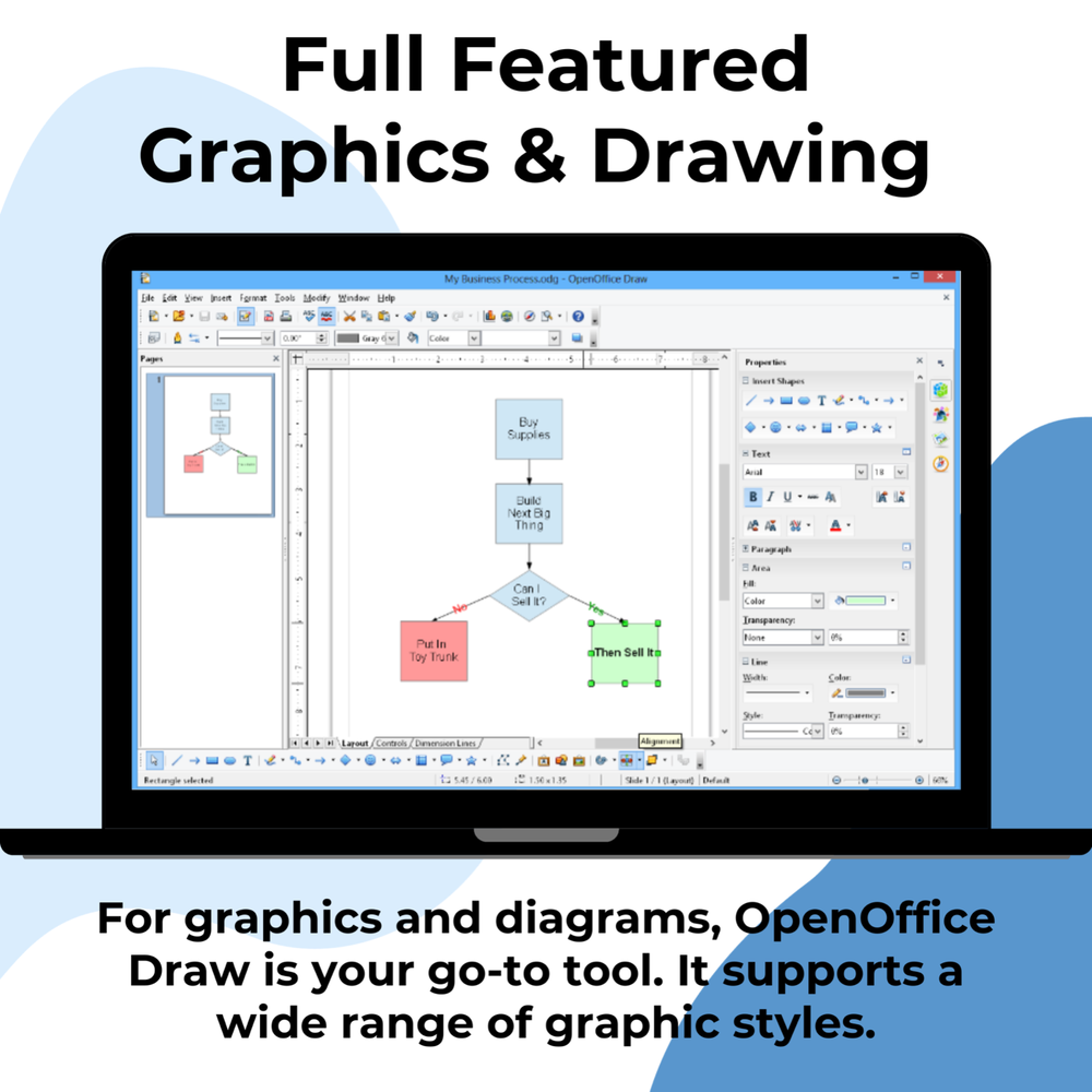 Open Office Software Suite for Windows & MAC | Freedom Edition 2023 - DVD-ROM