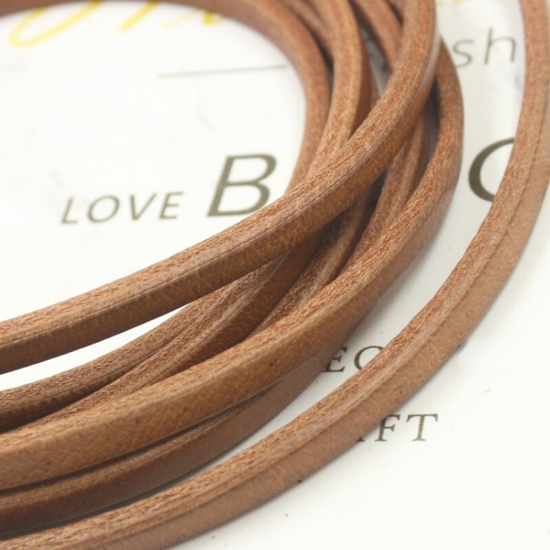 1M DIY Genuine Leather Rope First Layer Cowhide Cord String Strap Necklace Craft