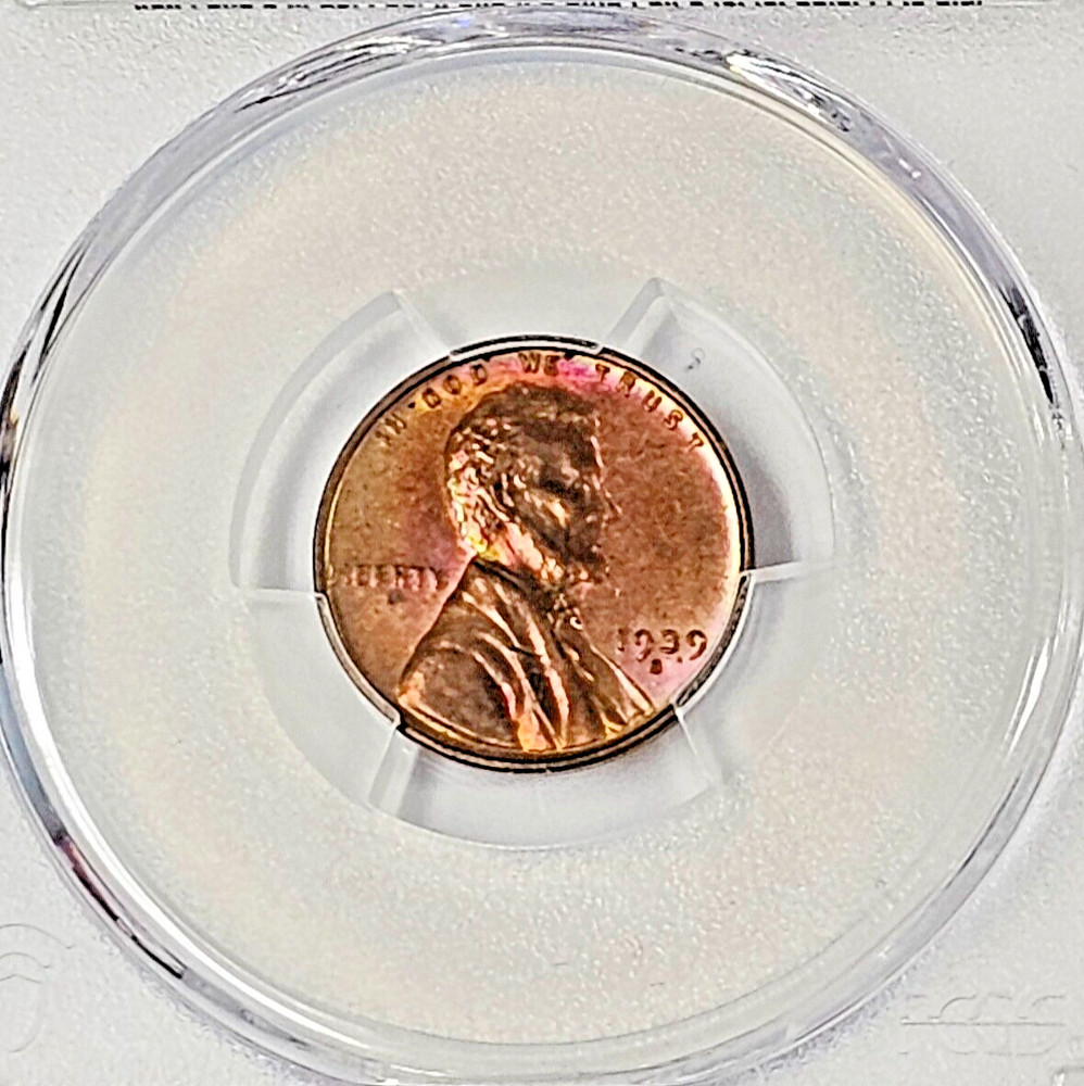 1939- San Francisco Lincoln Cent PCGS Graded Uncirculated MS64RB