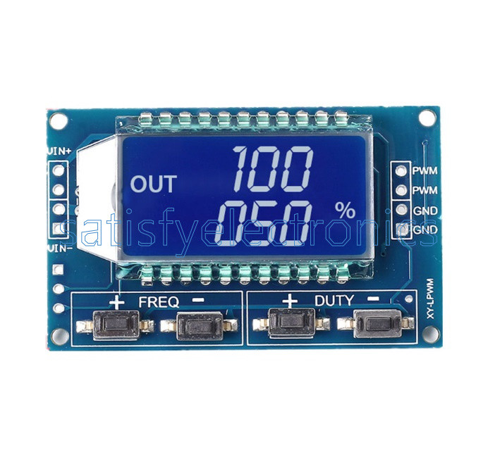 Signal Generator PWM Pulse Frequency Duty Cycle Adjustable Module LCD Display