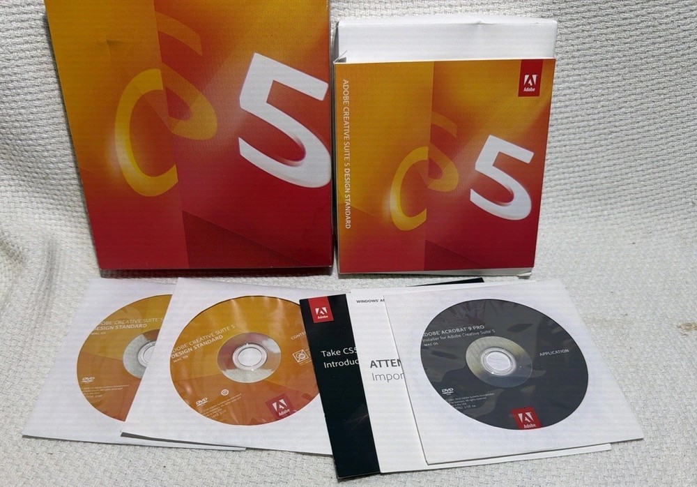 Adobe Creative Suite 5 CS5 Design Standard For MAC OS Full Retail DVD Vers.