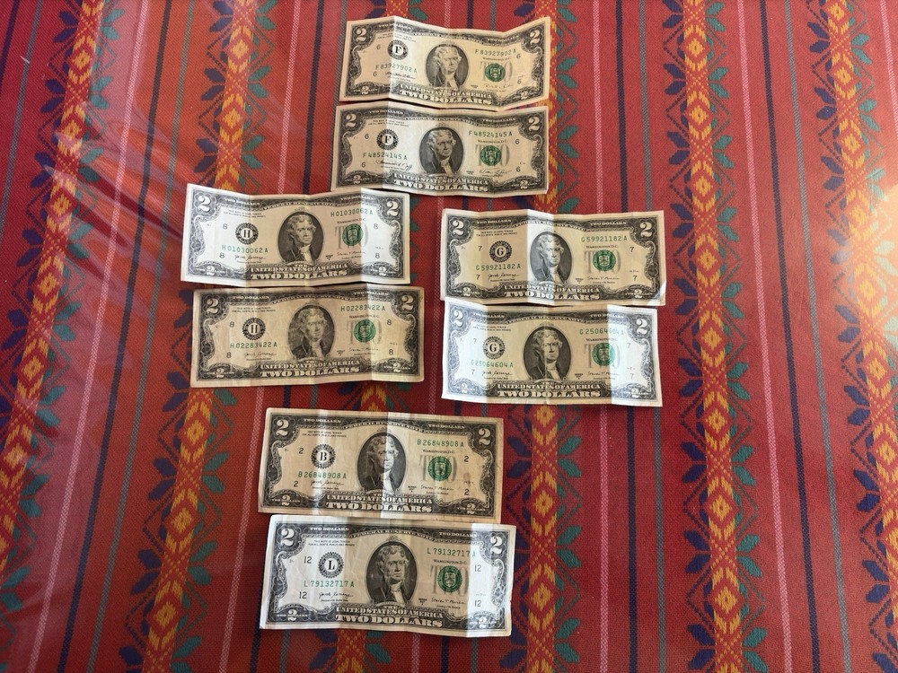 Thomas Jefferson $2 dollar bills