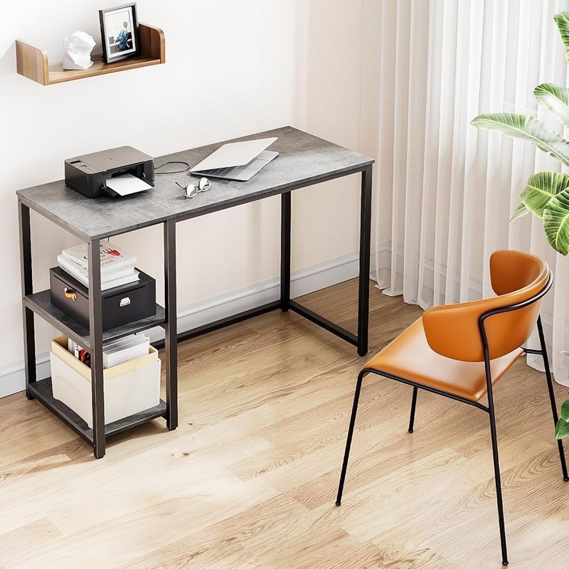 Compact Computer Desk W/ Adjustable Shelves Multi-functional Workstation New