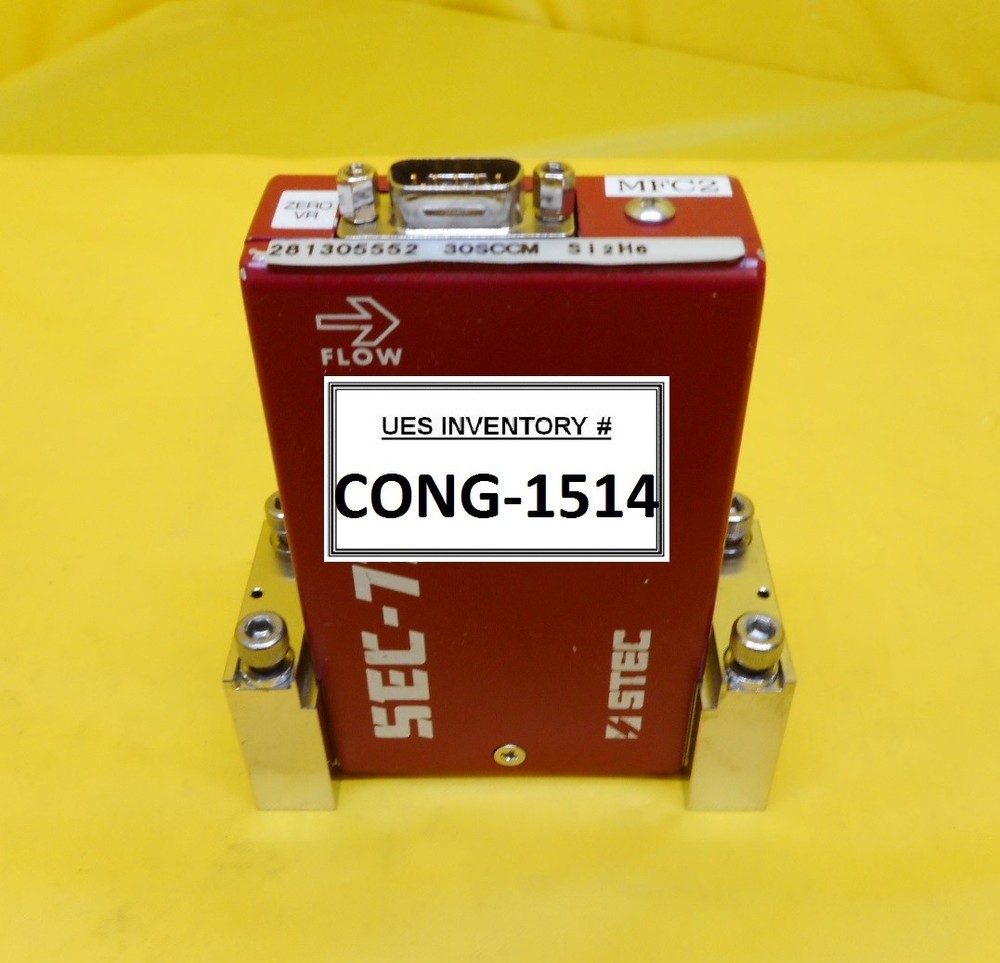 STEC SEC-7330M Mass Flow Controller MFC SEC-7330 30 SCCM Si2H6 Used Working