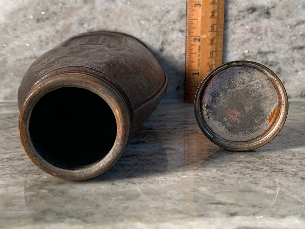 Vintage Justrite Metal Bottle