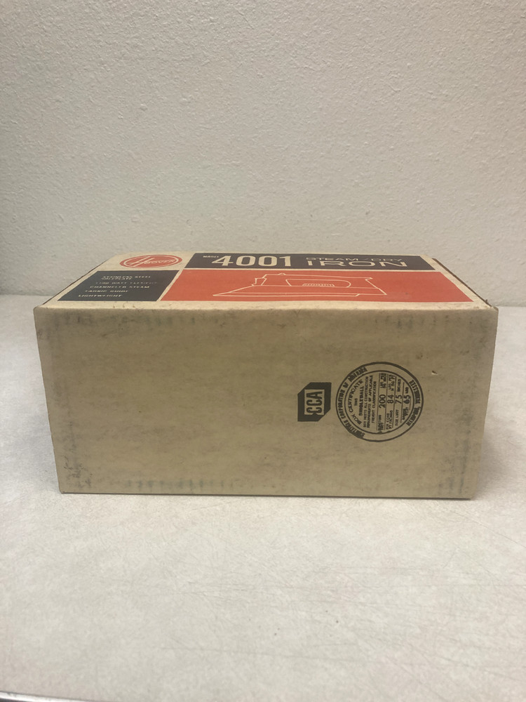 model 4001 stream/dry iron