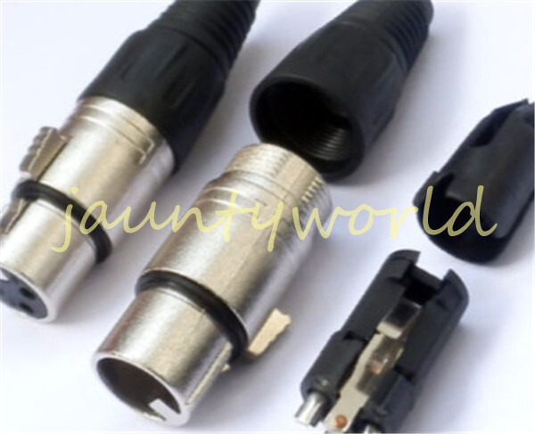 1PCS XLR Female 3-pin Plug Connector MicrophPatch