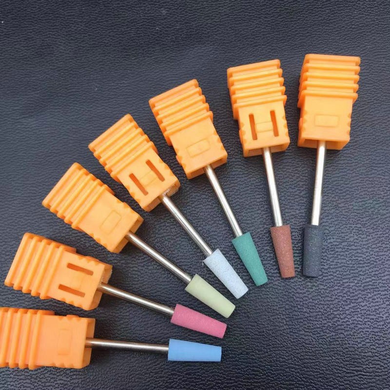 7PCS Nail Art Grinding Drill Bits Electric Manicure Machine Ceramic Bullet Bit