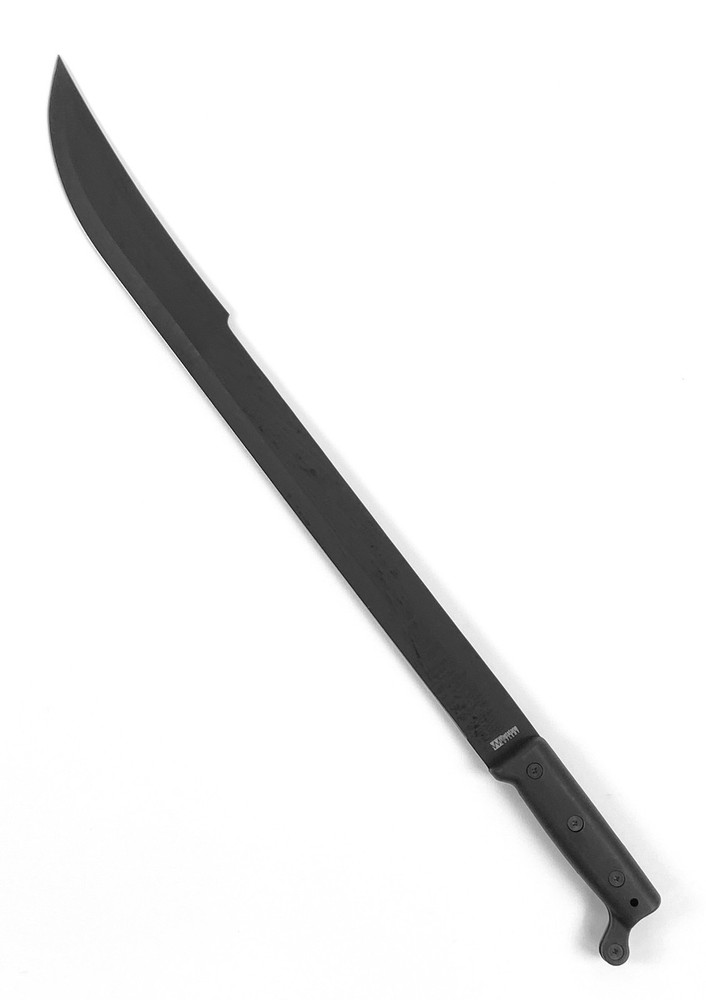 Whetstone Cutlery Black Machete Sword Hard Plastic Handle Black Sheath