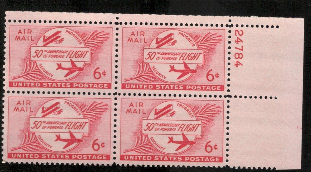 US. C47. 6c. First plane & Modern Plane. PB4. MNH. 1953