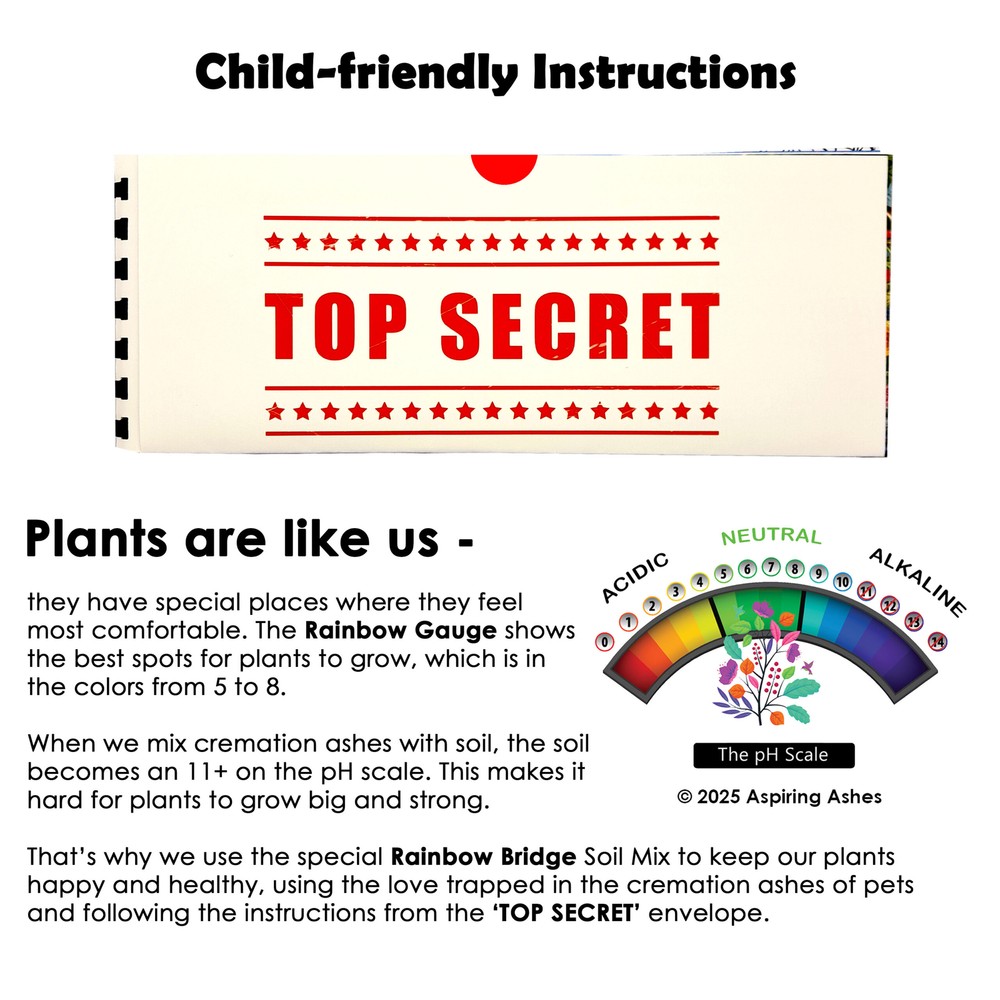 Rainbow Bridge Soil Mix Kit : Pet Memorial Kit - EXTRA SMALL