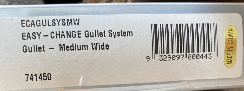 Easy-Change Gullet System Gullet- Medium - Black