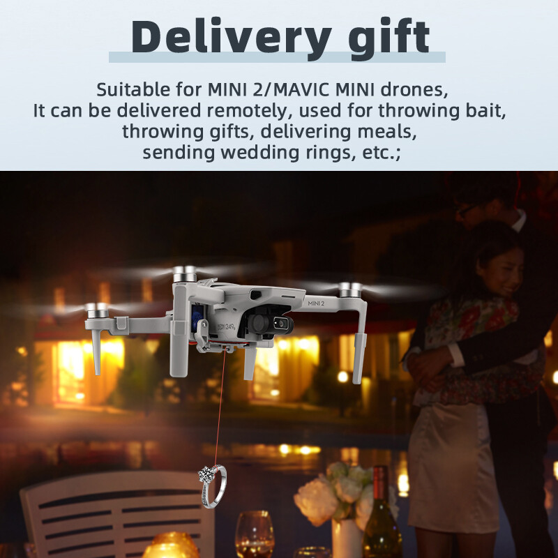 Air Drop Drone Thrower Release Device Kit for DJI Mavic Mini 2 for Bait Hook