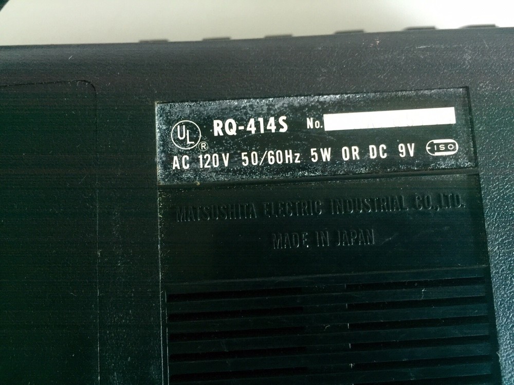 Panasonic Model RQ-4145 Cassette Recorder/ As Is