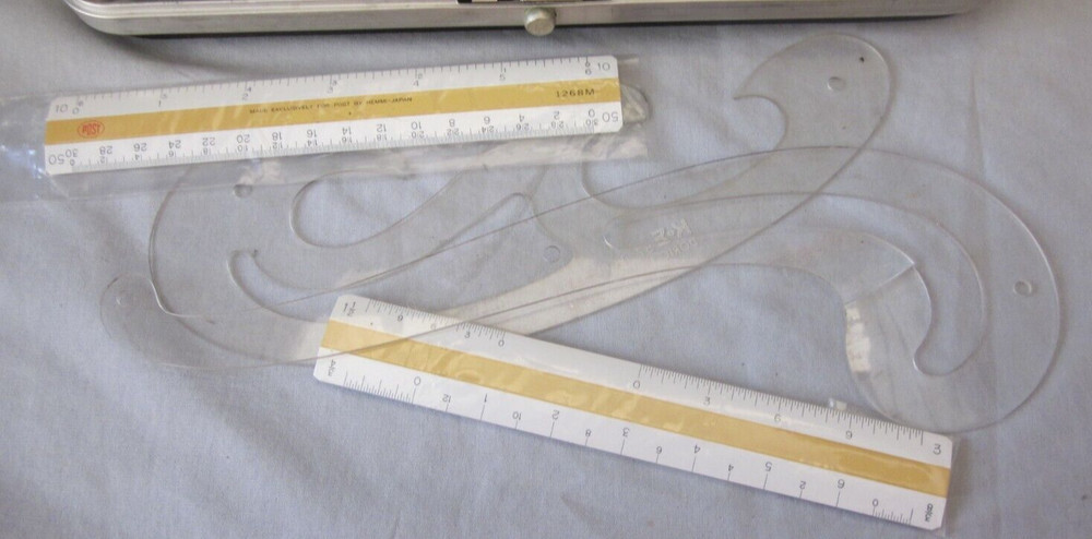Older #1761 Post Draftsman Lettering & Drafting Kit w/Hard Case