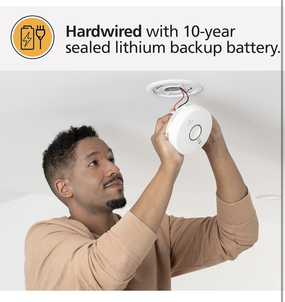Kidde Smart Smoke Detector WiFi Alexa Compatible Device Hardwired 2 Pack