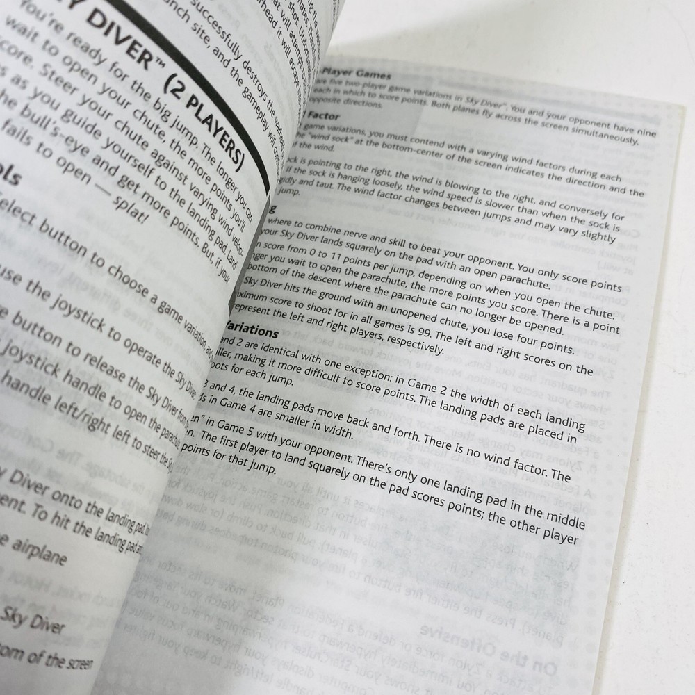 2004 Atari Flashback - Classic Game Console Instruction Manual Booklet - Vintage