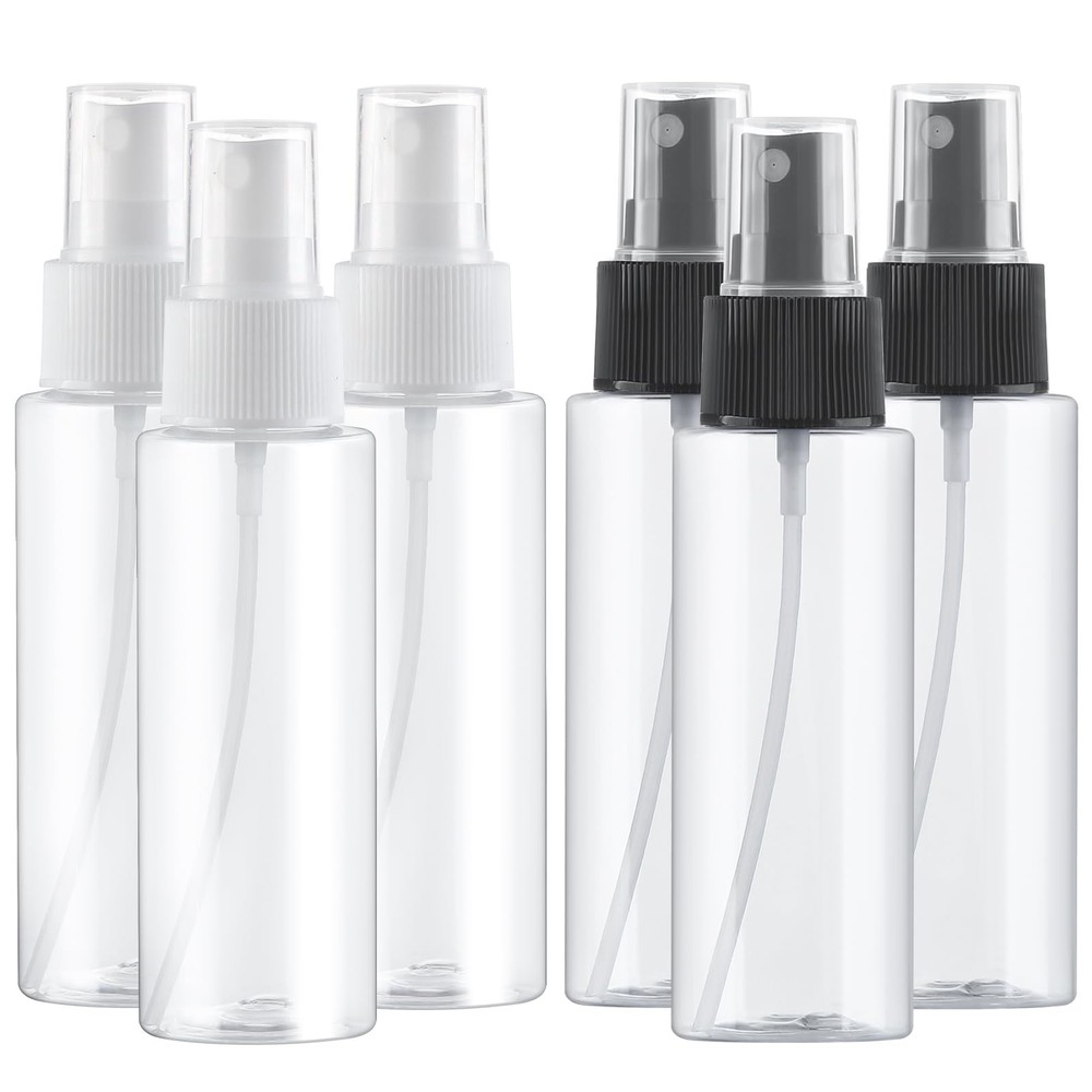 Travel Spray Bottles, 2.7oz/80ml Refillable Clear Plastic Bottle
