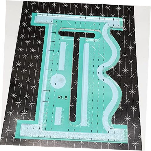 Quilting Ruler Sid is A Straight,Curvy Quilting Tool with A Cut Out Center to