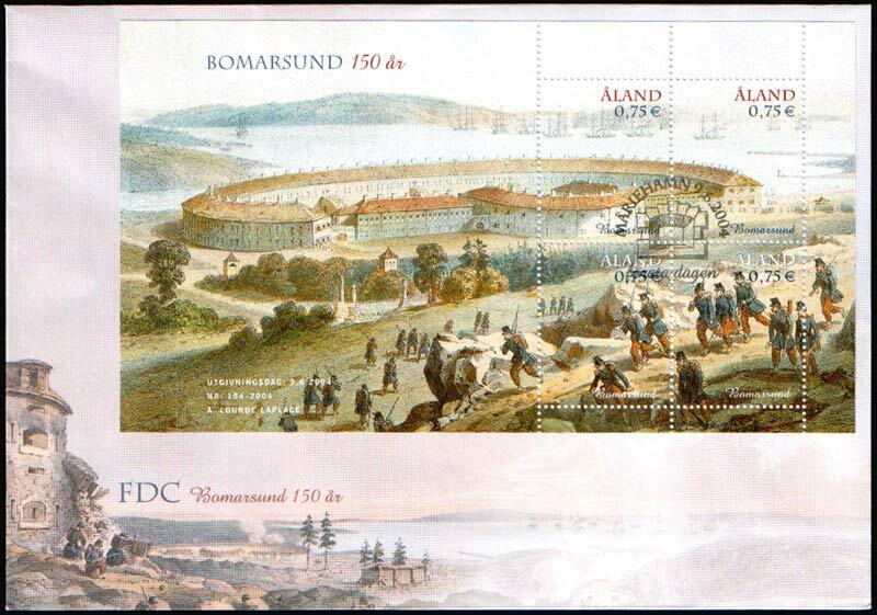Aland FDC 2004, Bomasund 150 Years, Mint