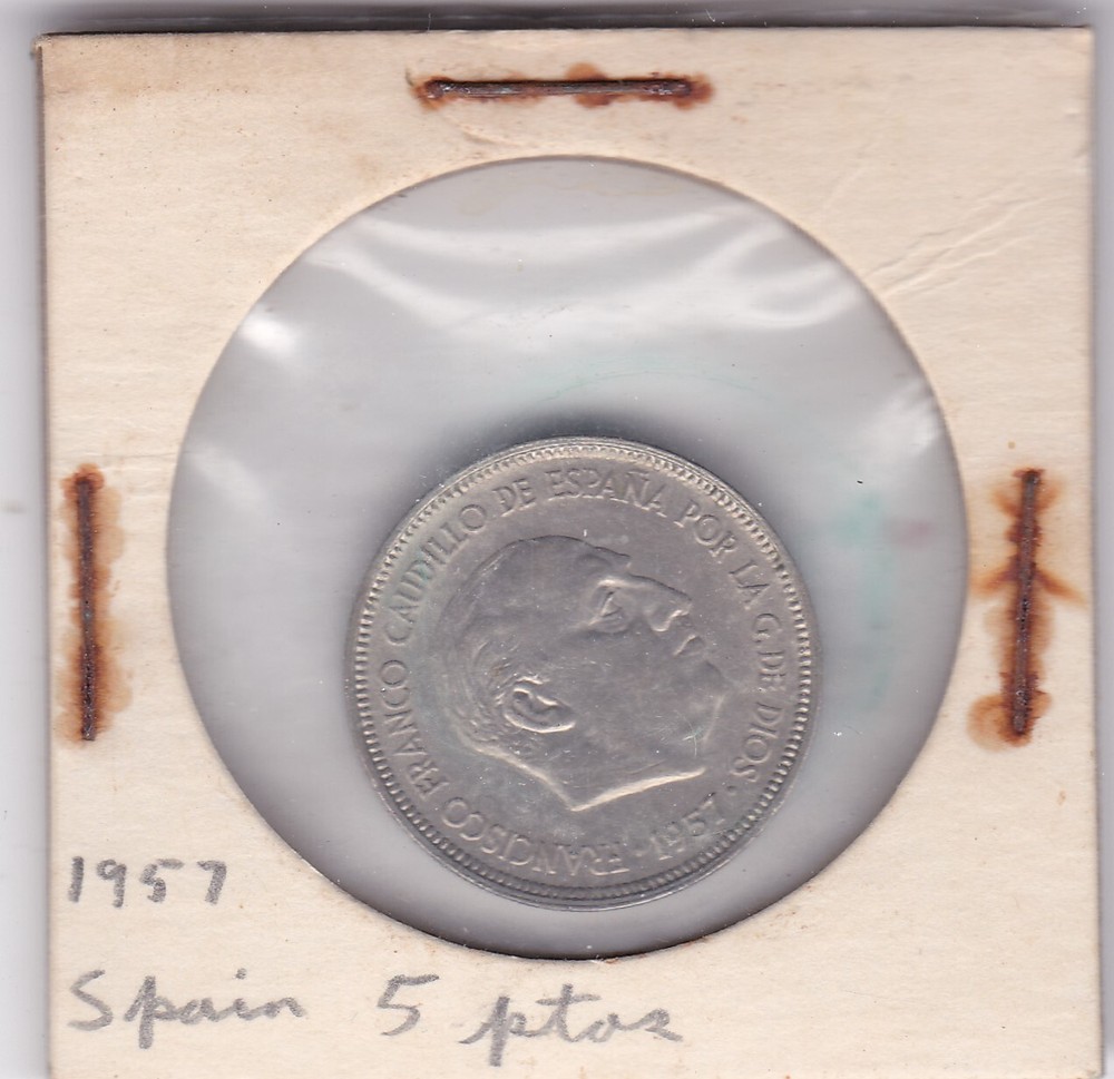 1957 Spain 5 Ptas