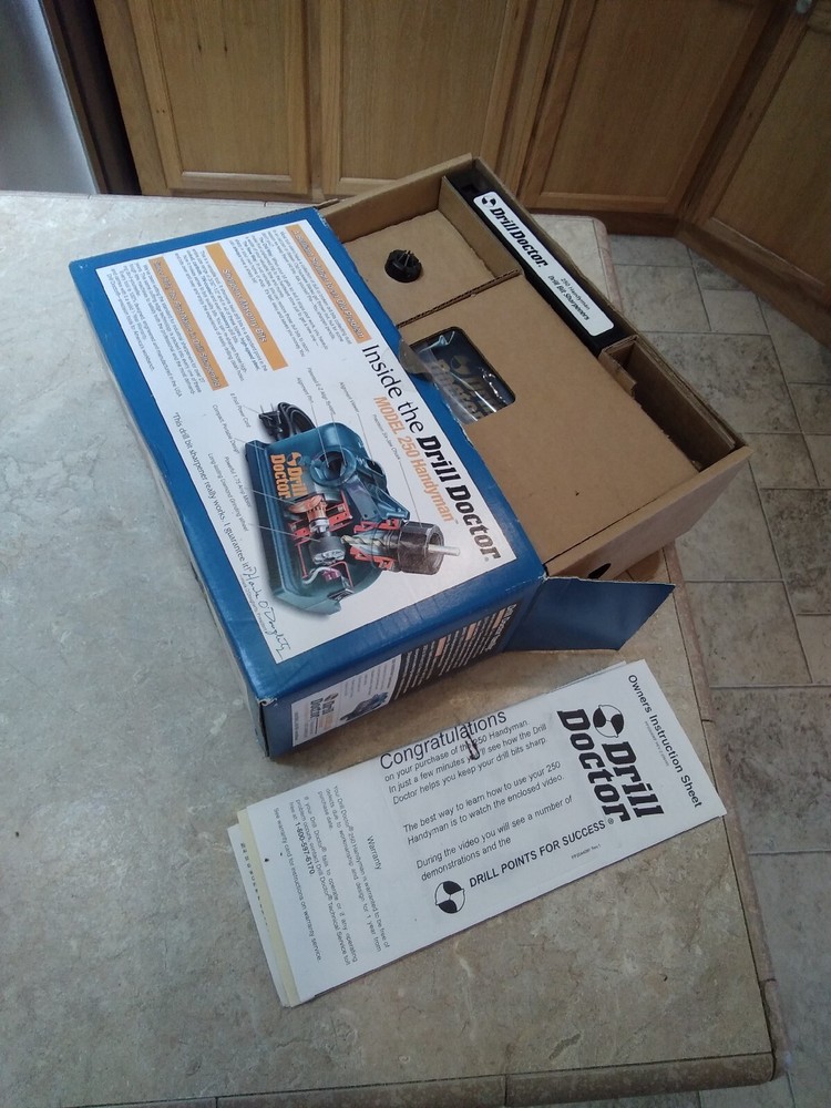 Drill Doctor Bit Sharpener 250 Handy Man Nos