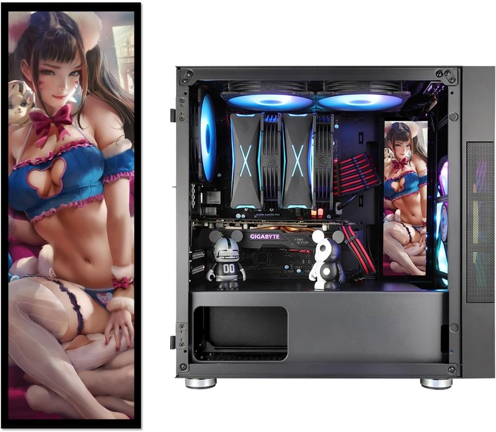 Vertical Display Board LED PC Panel | 2K HD Screen Mod Light Kit (Vetroo A6)