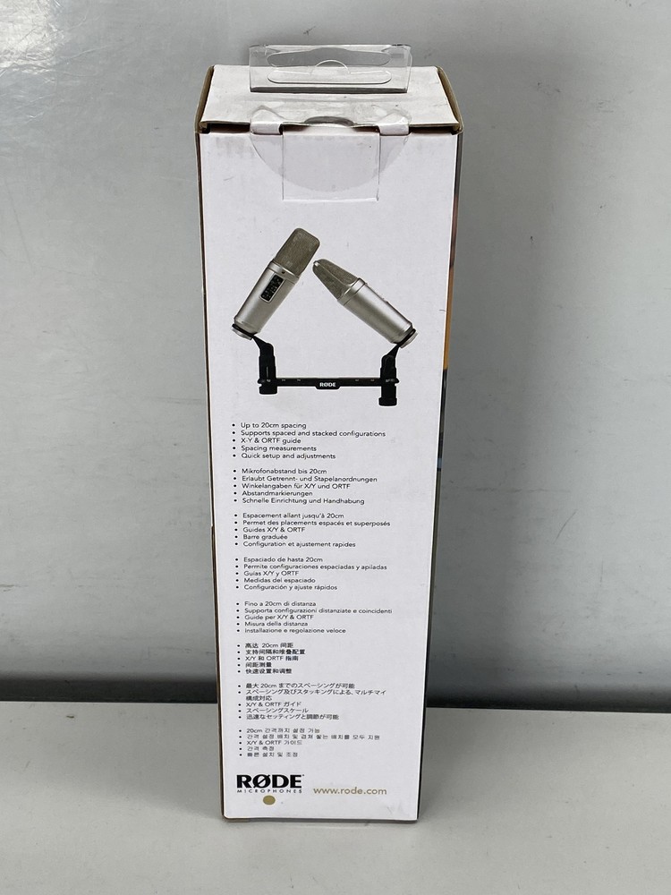 RODE Stereo Bar Dual Microphone Mount- Black