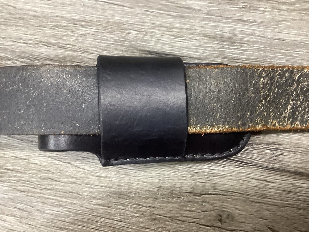 Leather Folding Knife Sheath Horizontal for Buck 112 Size (Sheath Only)