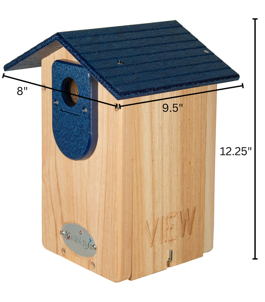 Cedar Ultimate Bluebird House (Blue)