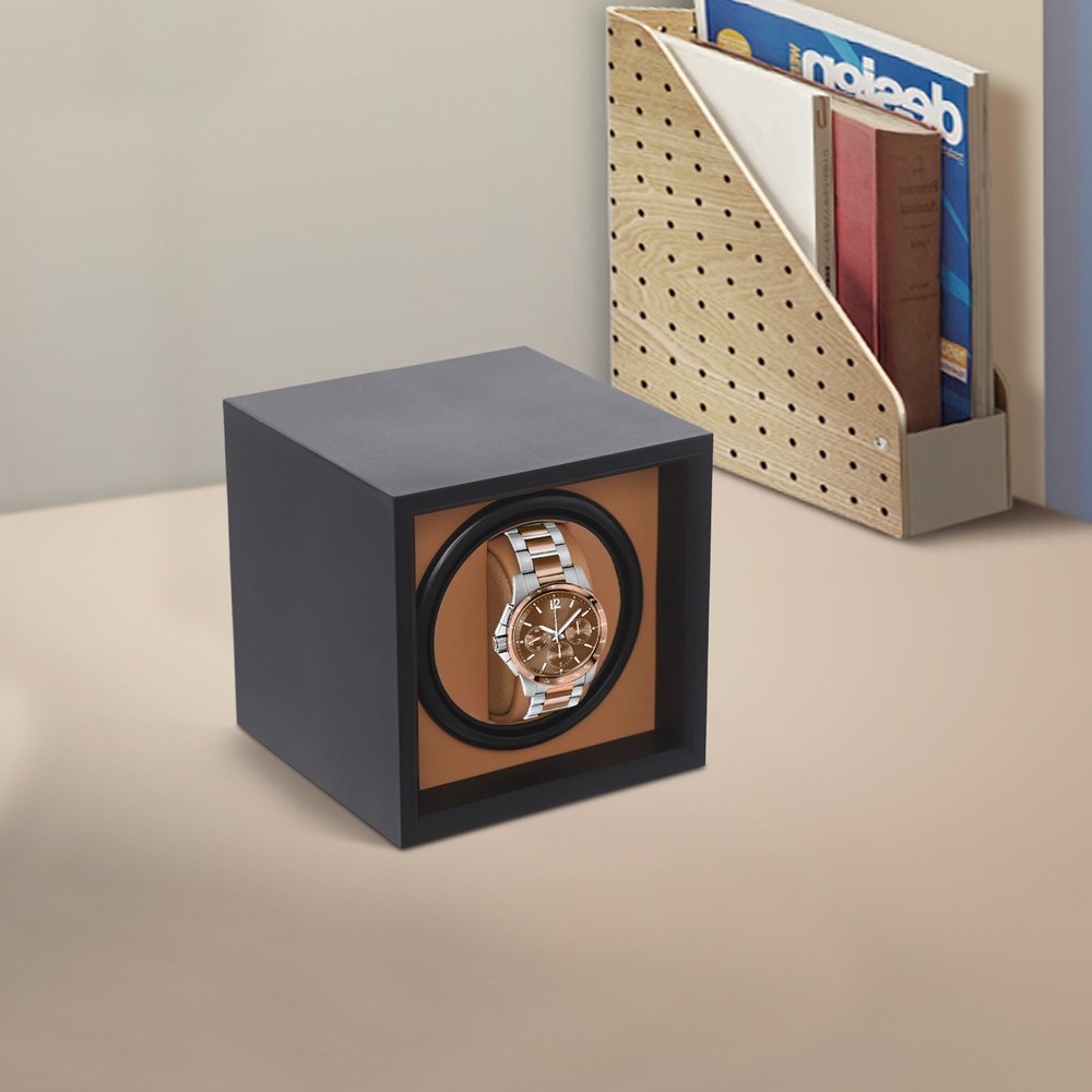 Luxury Display Automatic Watch Winder Storage Box Pu,Solid Wood,Sponge For Gift