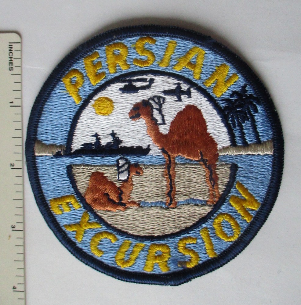 US NAVY PERSIAN EXCURSION PATCH DESERT STORM GULF WAR Vintage Original
