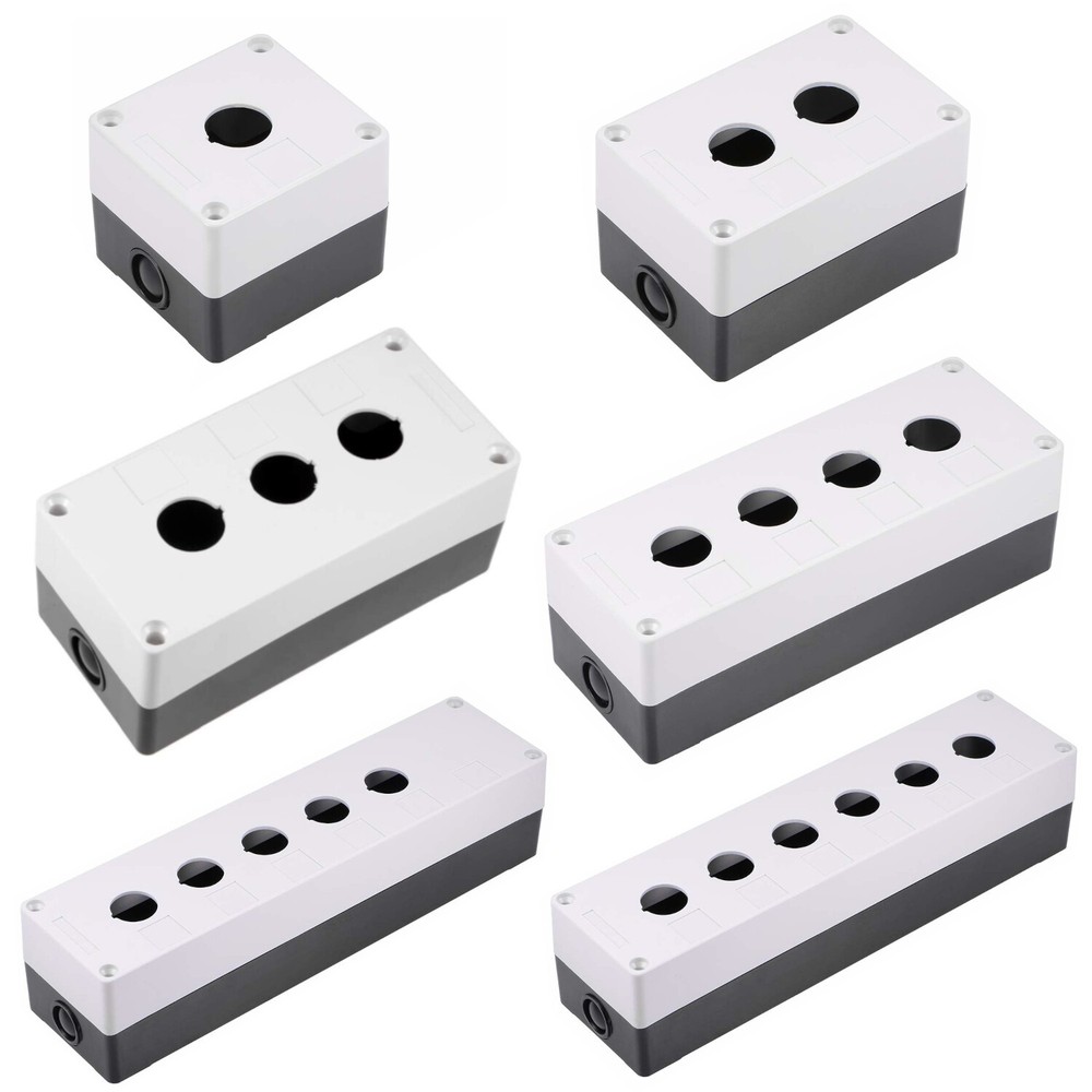 Surface Mounted Housing Switch Box Hole 22 mm for Push Button Switch Indicator White