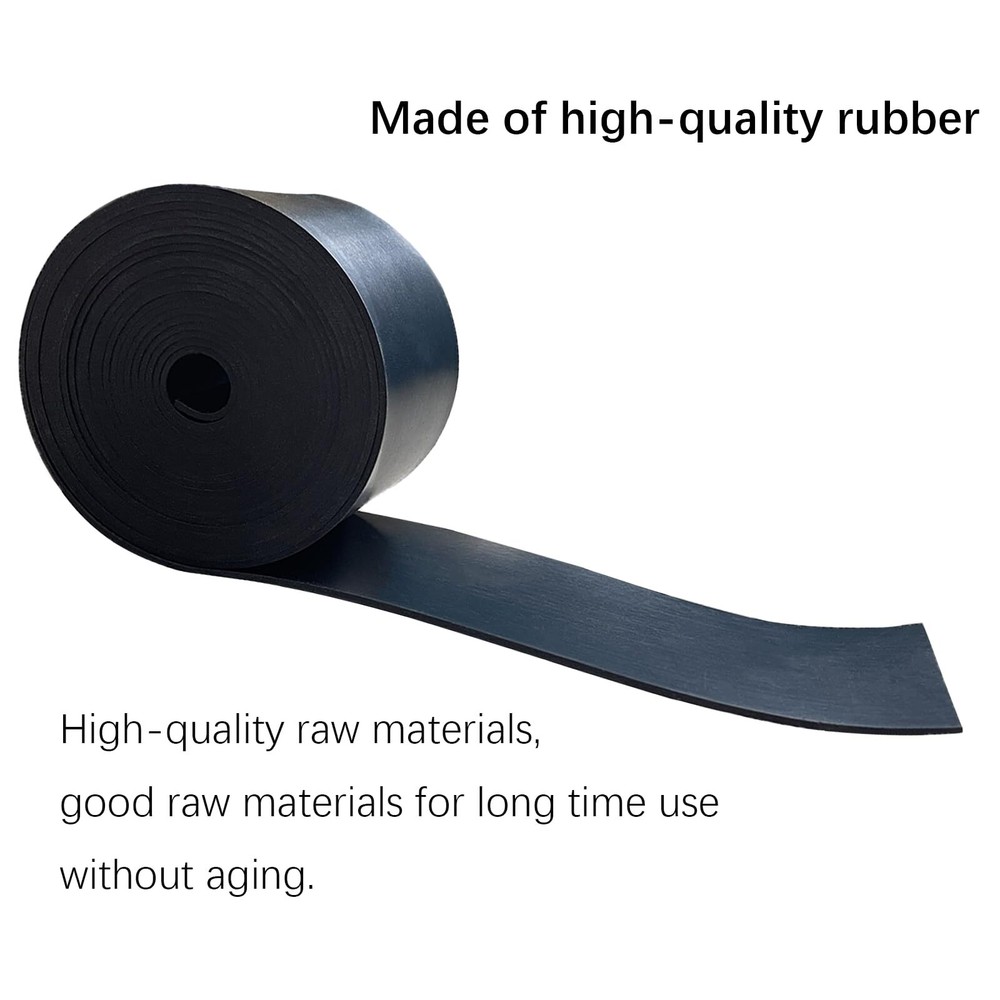 Solid Rubber Sheet Rolls Strips 1/16 .062" Thick X 2" Wide X 10'Long Solid Ru...