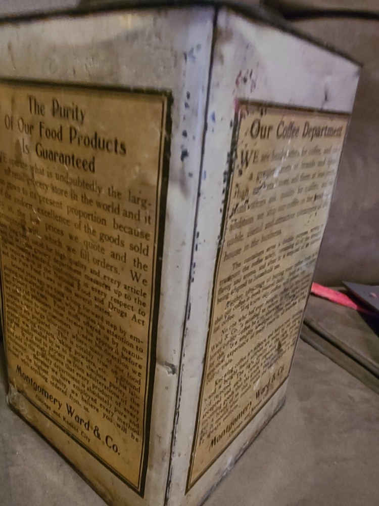 Index Brand Breakfast Cocoa Tin Montgomery Wards