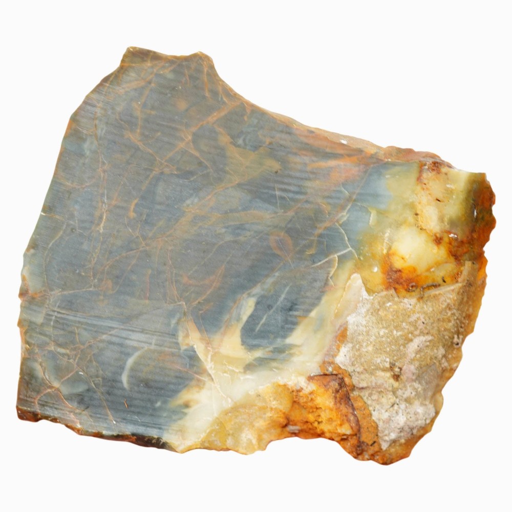 Morrisonite Jasper Slab - Blue and Butterscotch Pattern