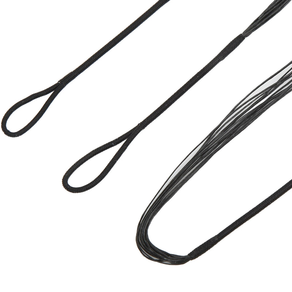 53" Replacement Archery Bow String for Traditional Bow Longbow Recurve Bow Black