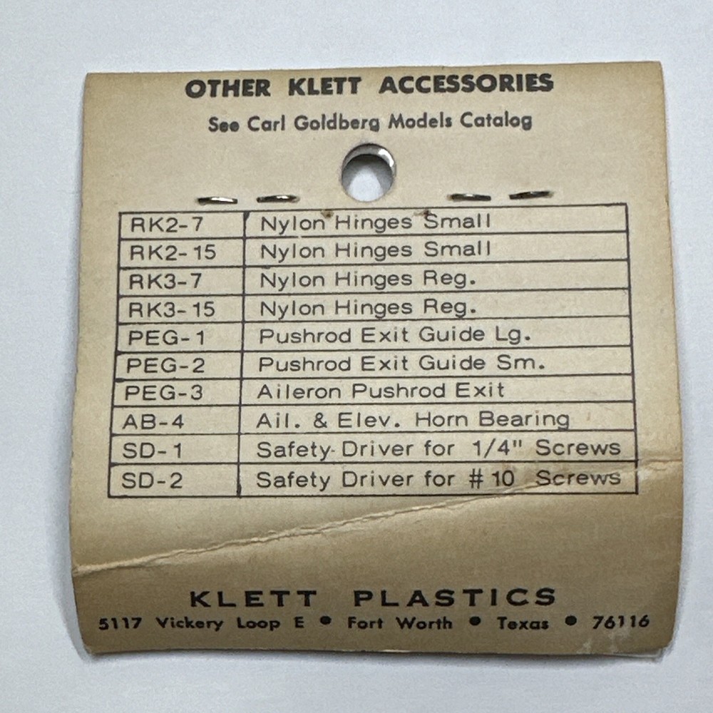 Klett Plastics Pushrod Exit Guide Hooded Large 106 PEG-1H