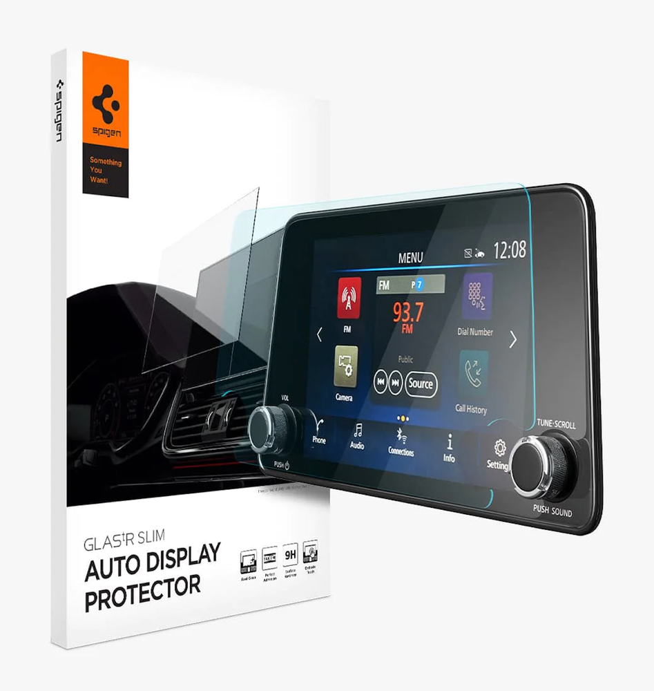 Spigen GLAS.tR Slime Auto Display Protector Nissan Rogue 8-inch Screen Protector