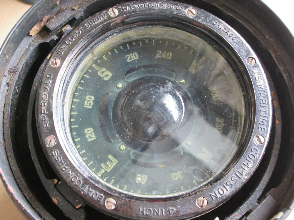 Antique W. M. Welch Model 2 Boat Compass