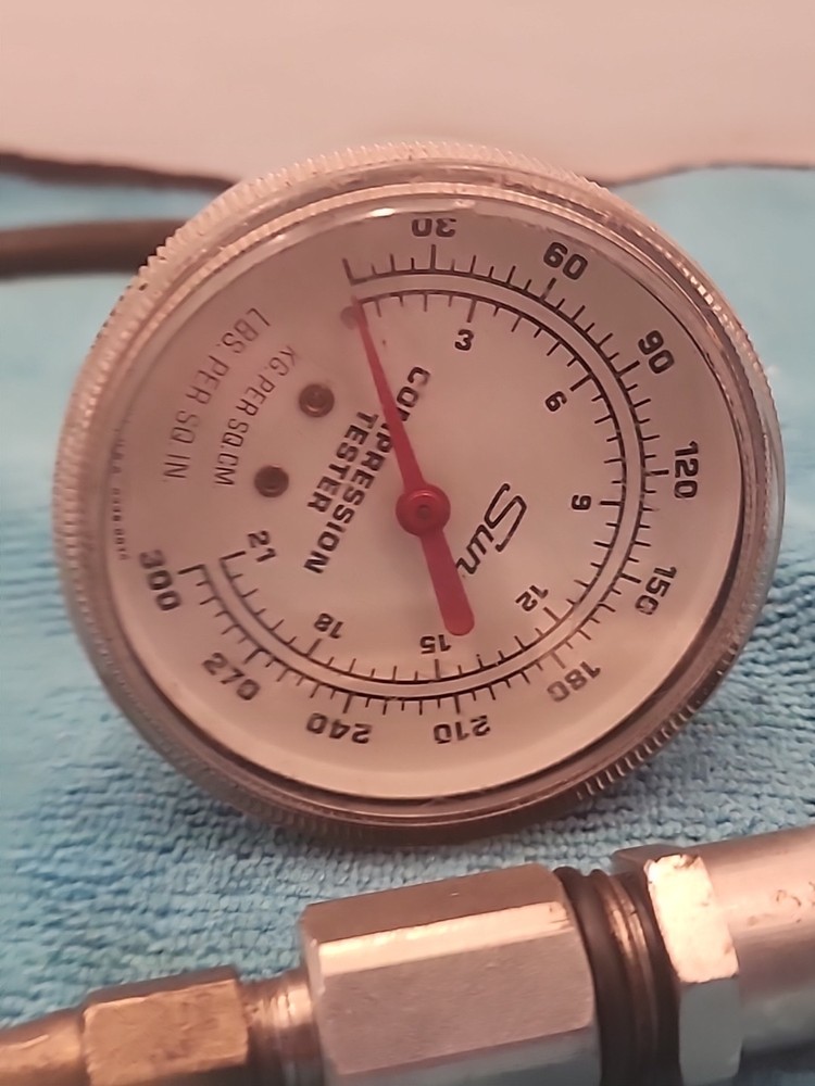 SUN Compression Tester Instrument Gauge 0-300 Psi