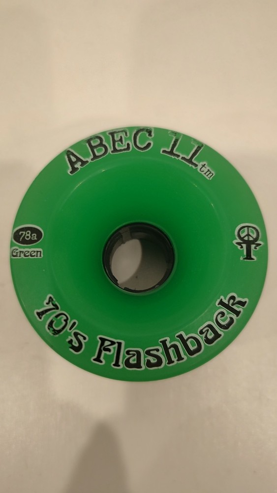 abec 11 70's flashback skateboard Green wheels 78a