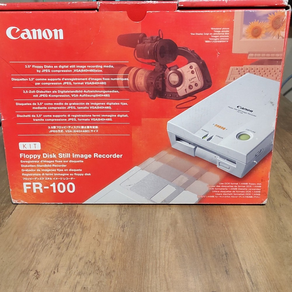 Canon FR-100 3.5" Floppy Disk Still Image Recorder Drive for Retro Computing