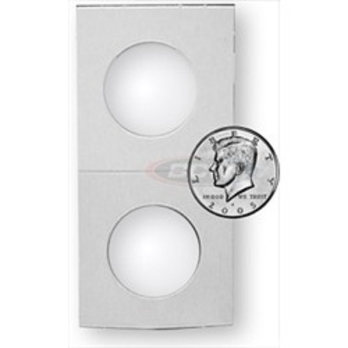 100 Flips BCW Paper Flips 2X2 - Half Dollar - Bulk  (#CS134)